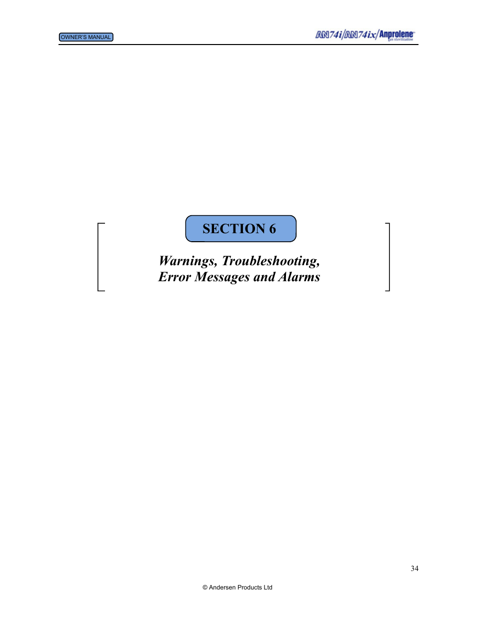 Andersen Windows & Doors AN74I User Manual | Page 34 / 85