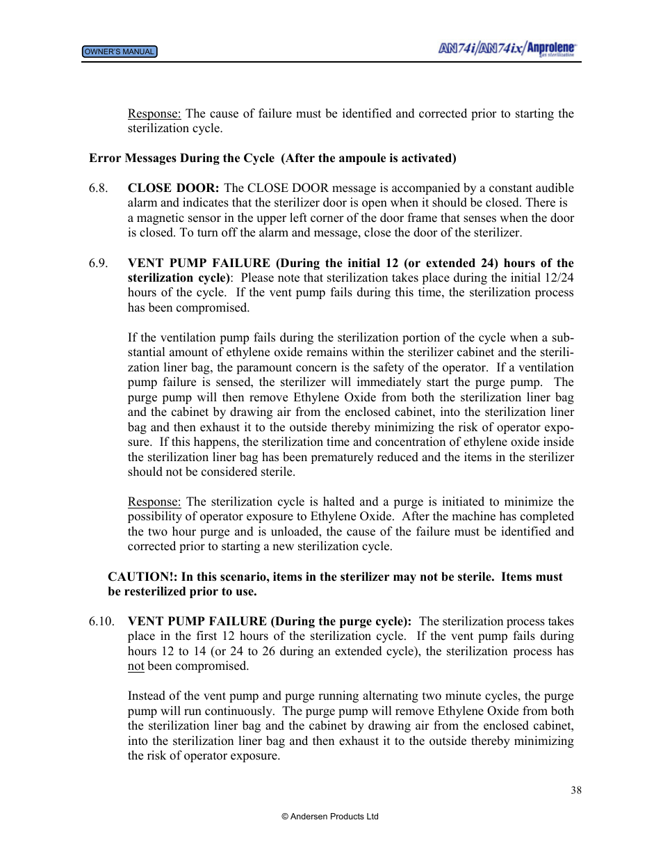 Andersen Windows & Doors AN74I User Manual | Page 38 / 85