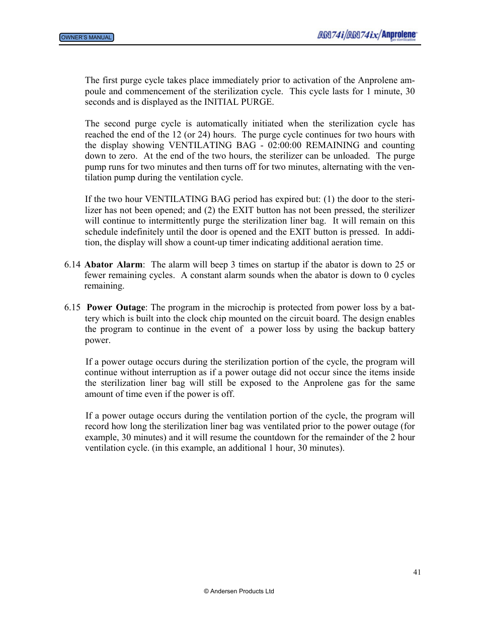 Andersen Windows & Doors AN74I User Manual | Page 41 / 85