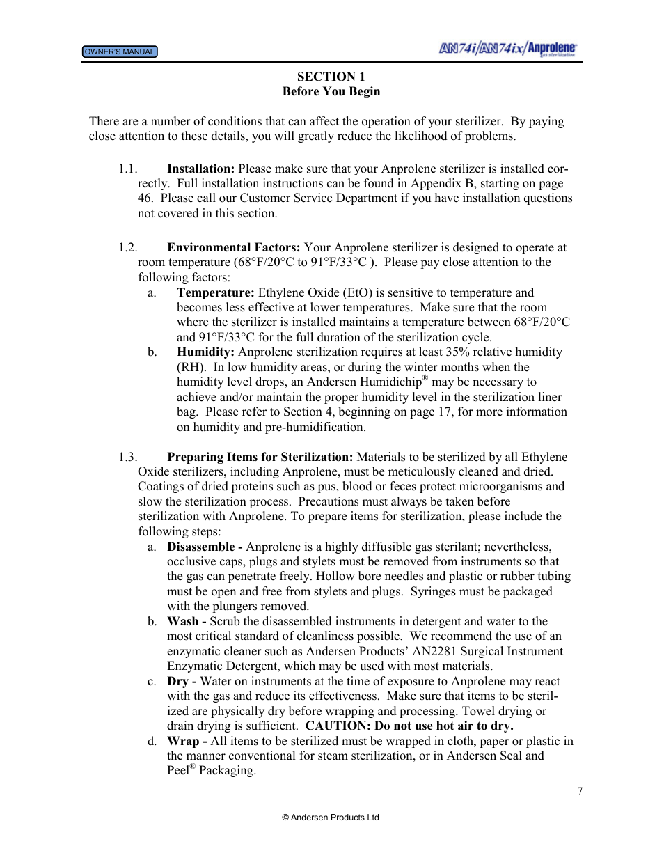 Andersen Windows & Doors AN74I User Manual | Page 7 / 85