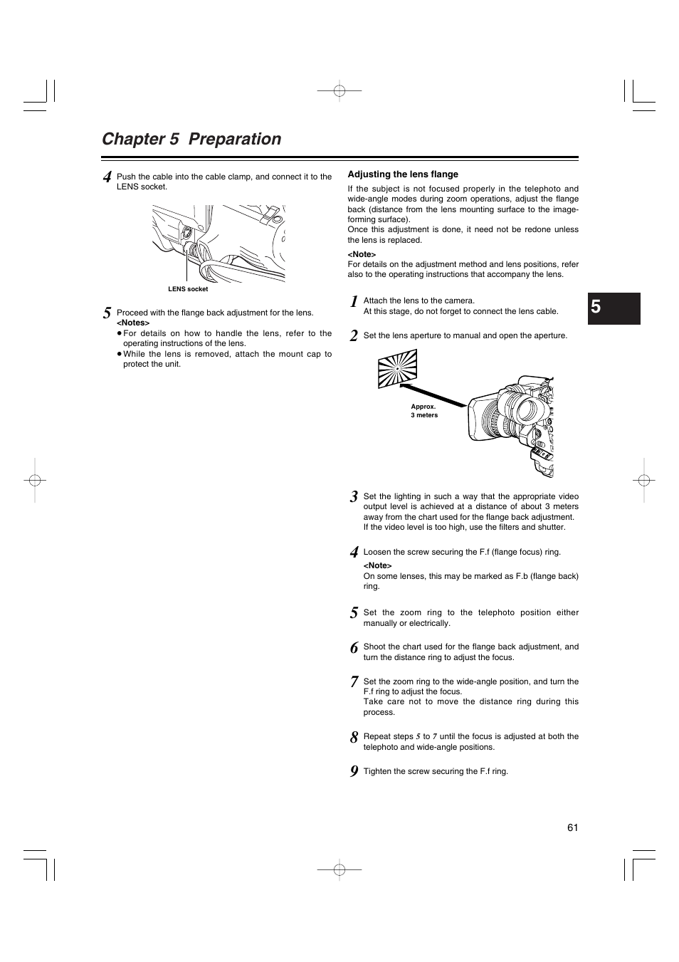 Chapter 5 preparation | Anton/Bauer AJ-HDX400E User Manual | Page 61 / 102