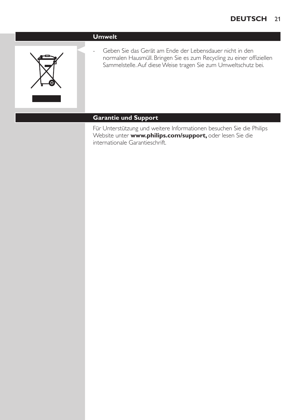 Philips HAIRCLIPPER Series 3000 cortapelos User Manual | Page 21 / 78