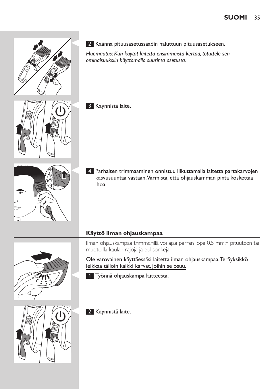 Philips HAIRCLIPPER Series 3000 cortapelos User Manual | Page 35 / 78