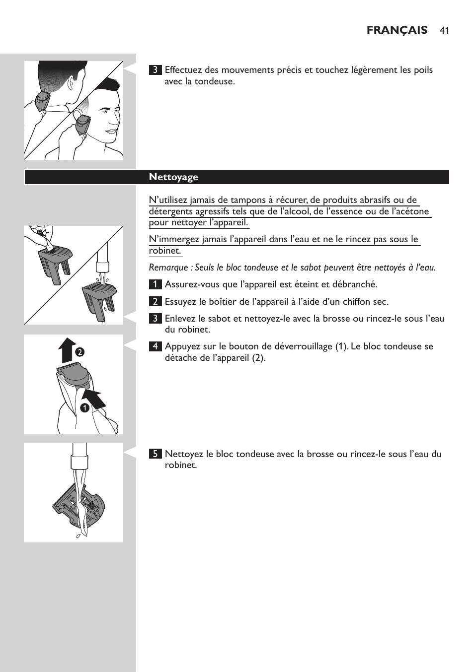 Philips HAIRCLIPPER Series 3000 cortapelos User Manual | Page 41 / 78