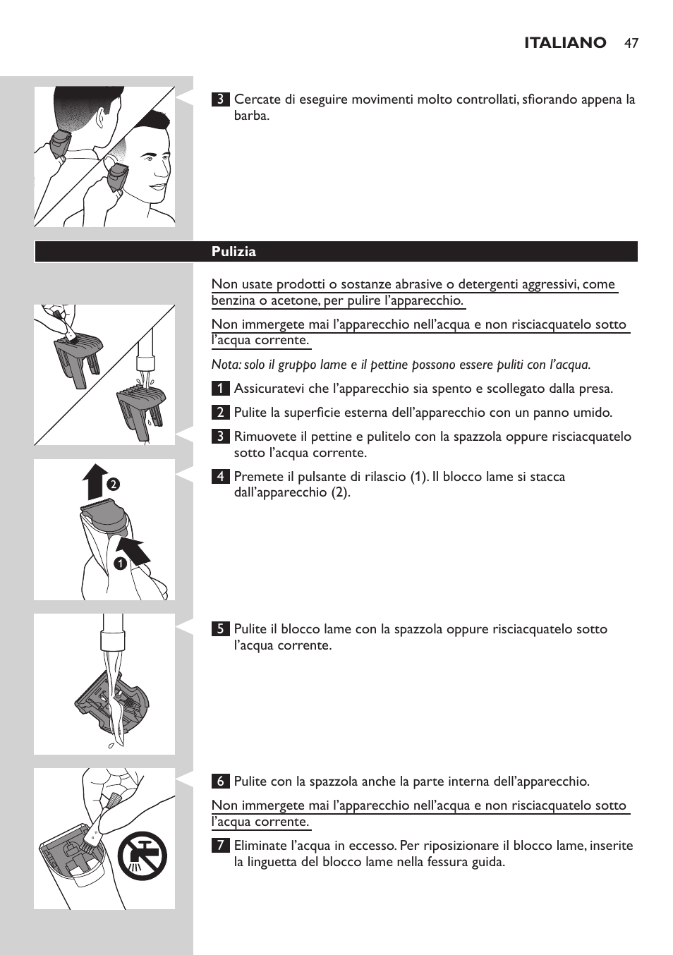 Philips HAIRCLIPPER Series 3000 cortapelos User Manual | Page 47 / 78