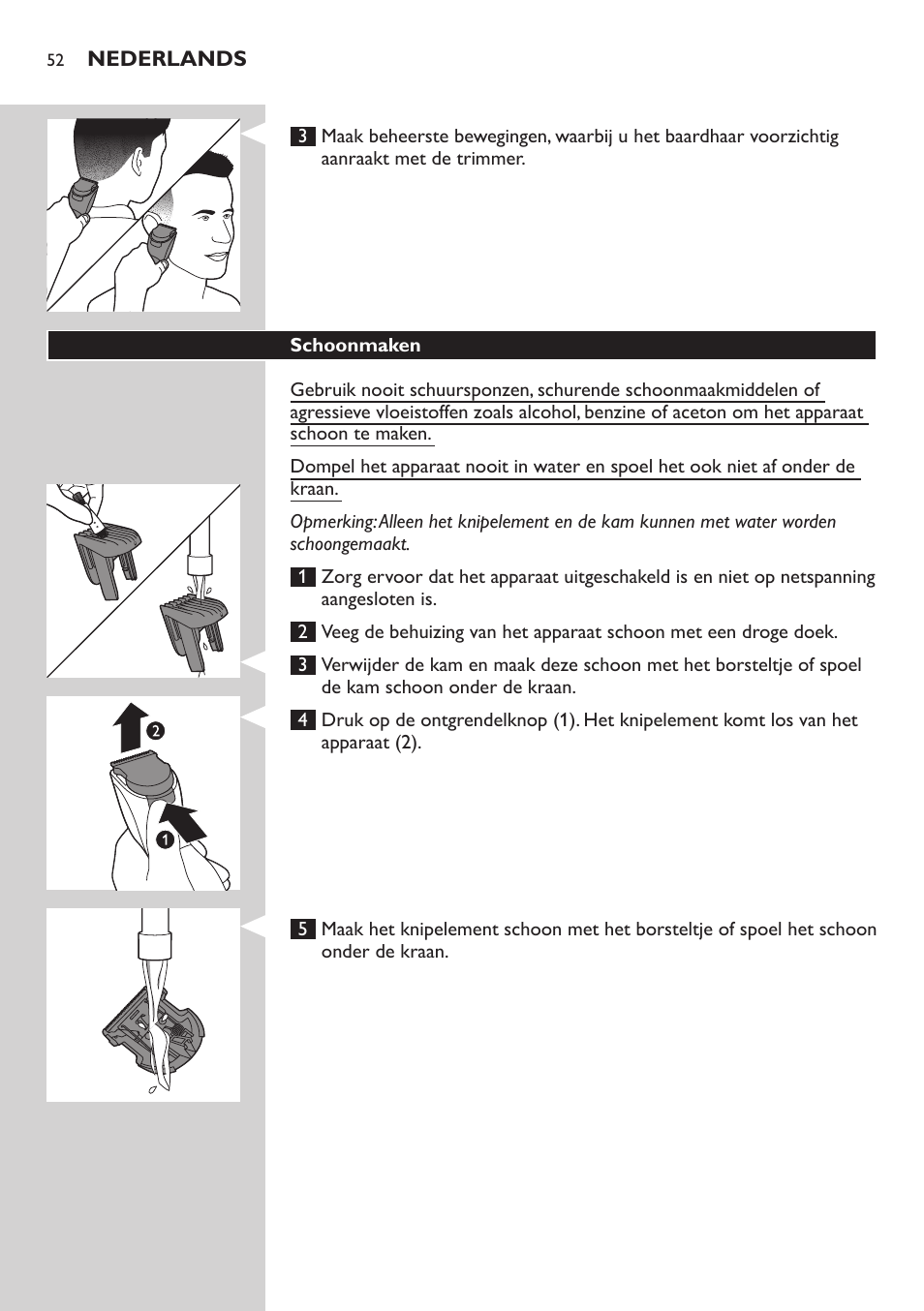 Philips HAIRCLIPPER Series 3000 cortapelos User Manual | Page 52 / 78