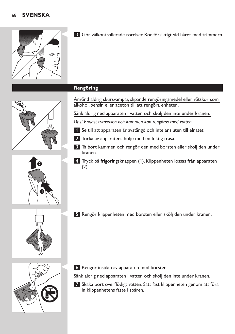 Philips HAIRCLIPPER Series 3000 cortapelos User Manual | Page 68 / 78