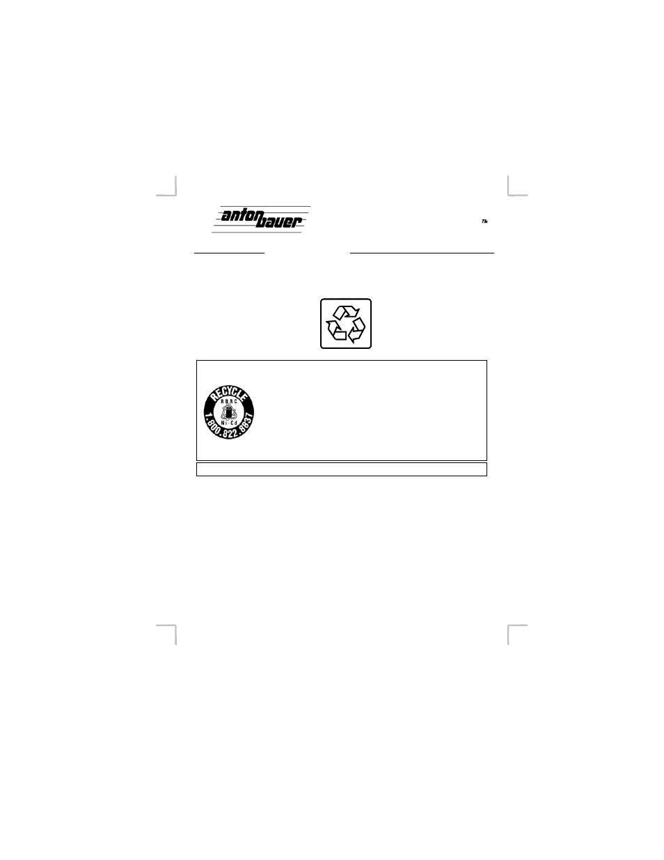 The worldwide standard, Ni-cd | Anton/Bauer Trimpac 13/14 User Manual | Page 14 / 14