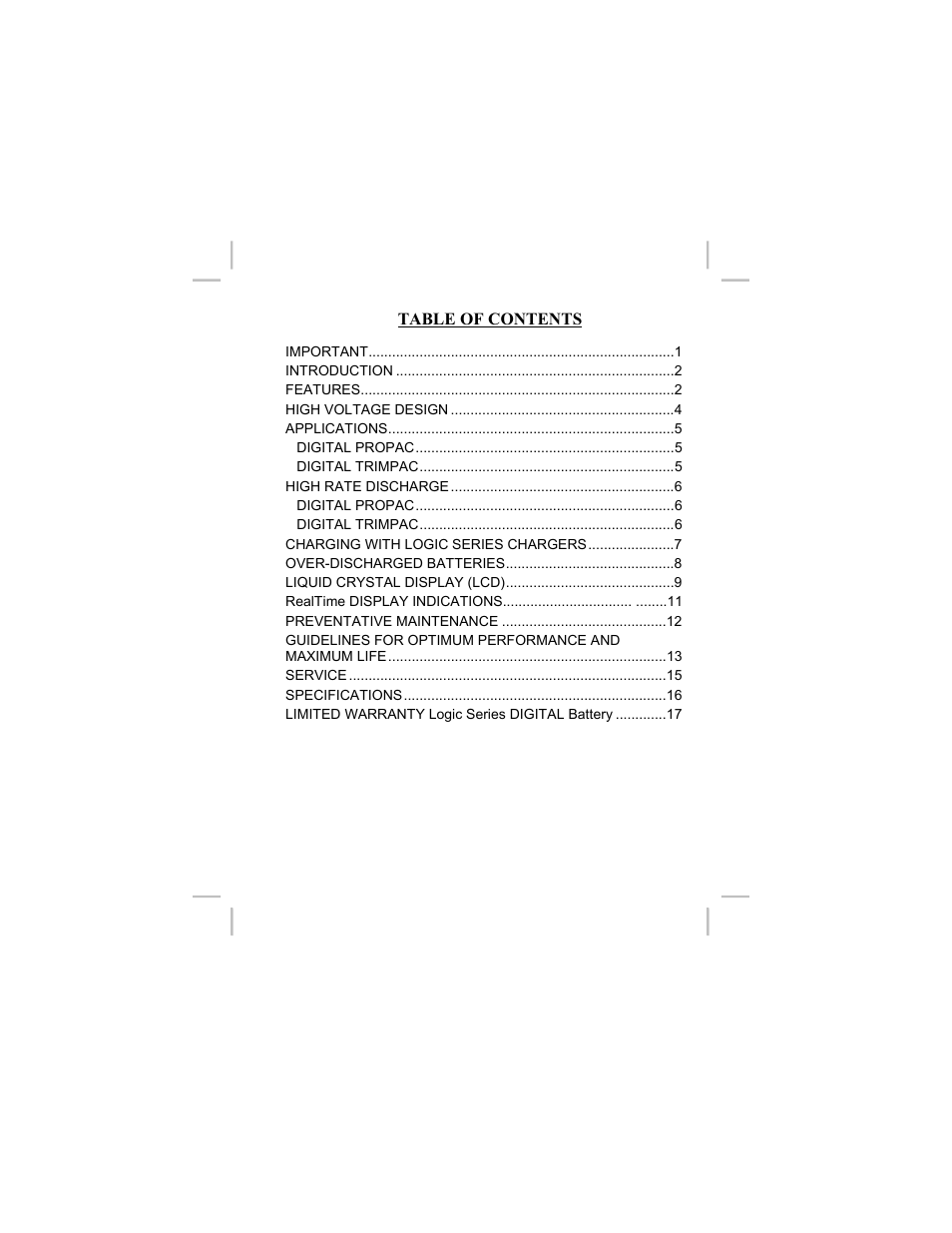 Anton/Bauer LOGIC Series User Manual | Page 3 / 23