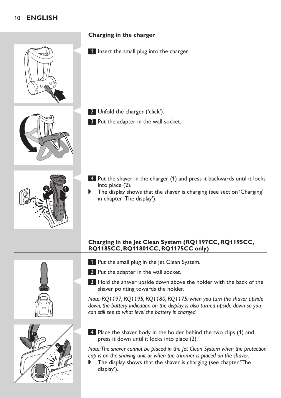 Philips SHAVER Series 7000 SensoTouch afeitadora eléctrica en húmedo y seco User Manual | Page 10 / 304