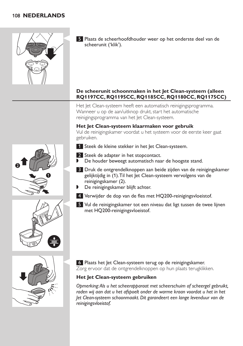 Philips SHAVER Series 7000 SensoTouch afeitadora eléctrica en húmedo y seco User Manual | Page 108 / 304