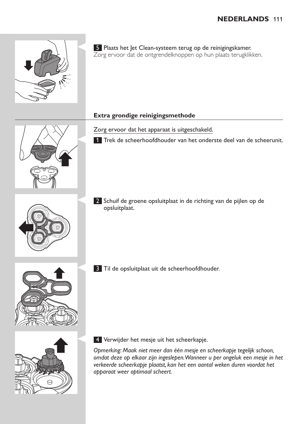 Philips SHAVER Series 7000 SensoTouch afeitadora eléctrica en húmedo y seco User Manual | Page 111 / 304