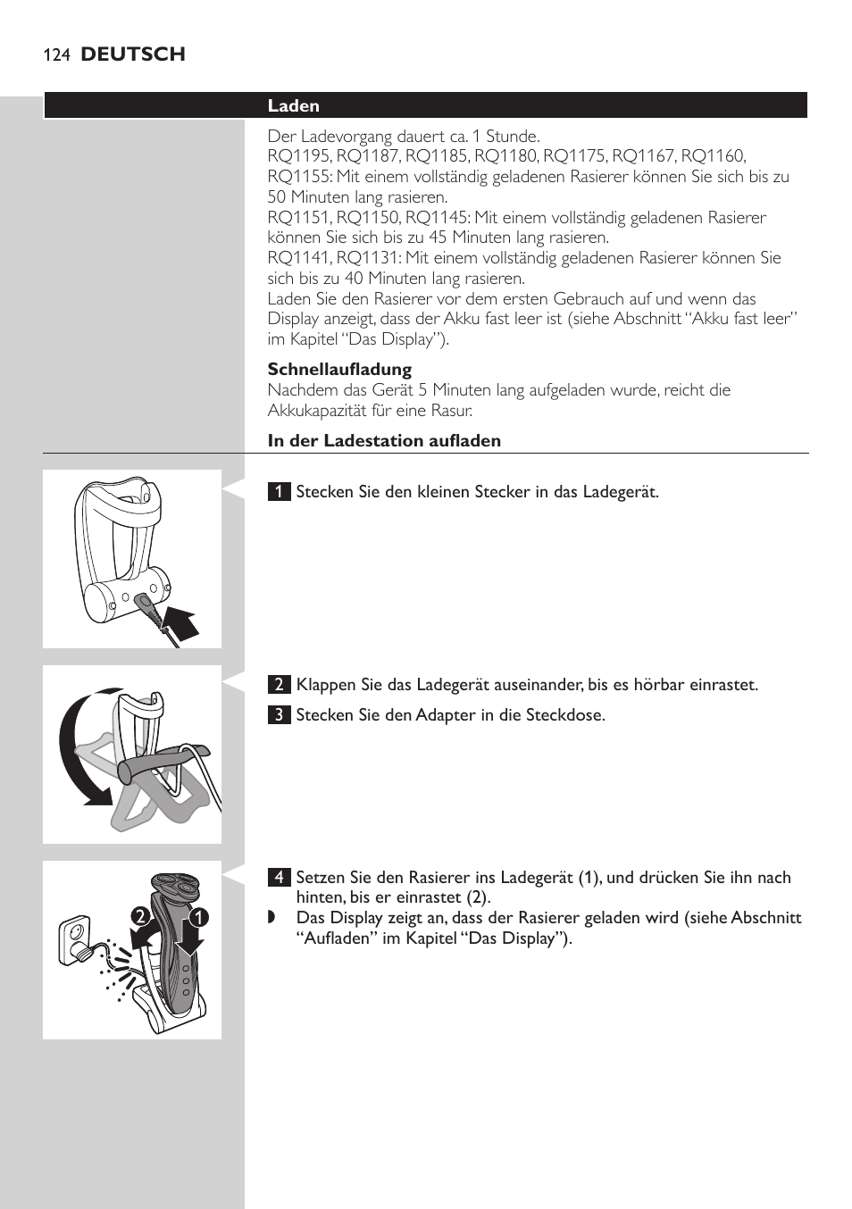 Philips SHAVER Series 7000 SensoTouch afeitadora eléctrica en húmedo y seco User Manual | Page 124 / 304