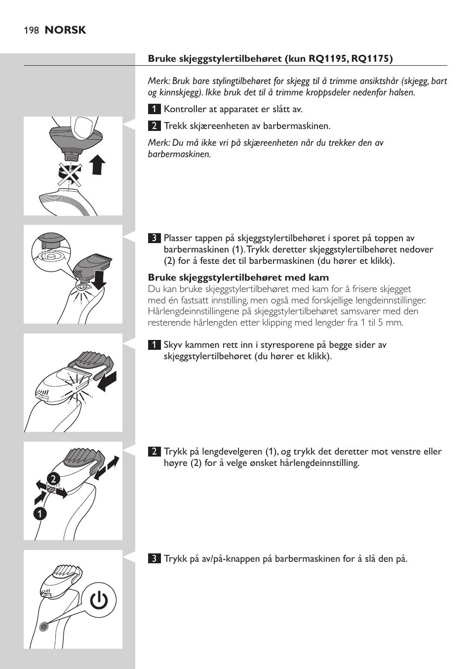 Philips SHAVER Series 7000 SensoTouch afeitadora eléctrica en húmedo y seco User Manual | Page 198 / 304