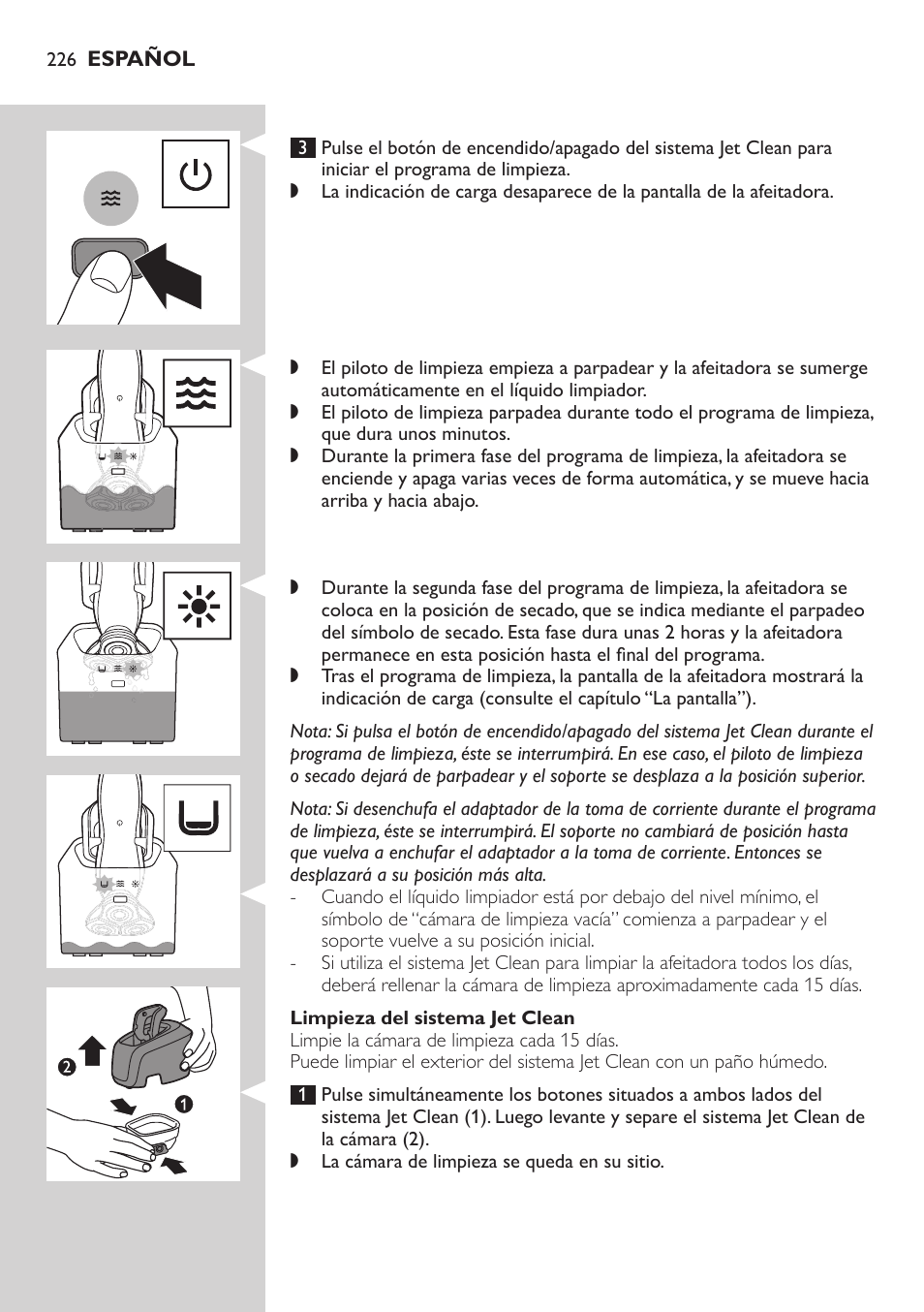 Philips SHAVER Series 7000 SensoTouch afeitadora eléctrica en húmedo y seco User Manual | Page 226 / 304