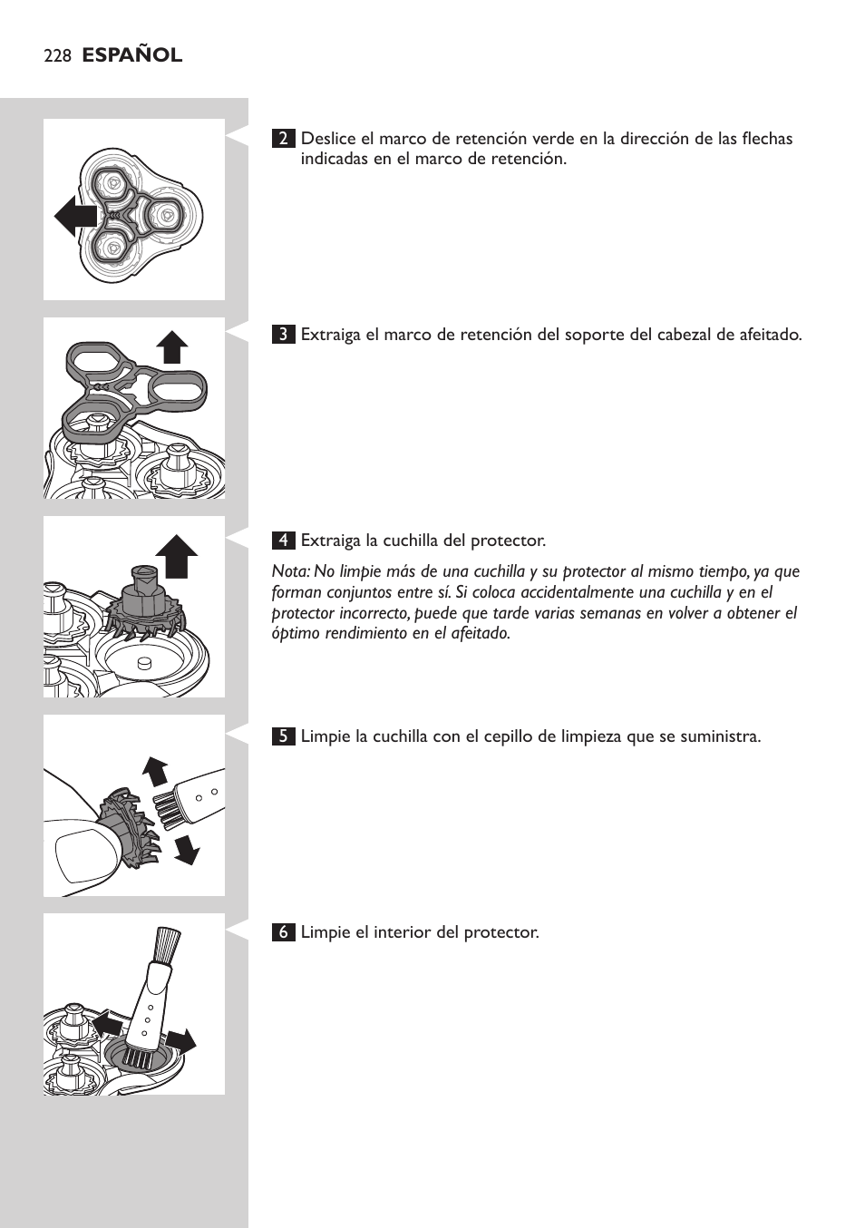 Philips SHAVER Series 7000 SensoTouch afeitadora eléctrica en húmedo y seco User Manual | Page 228 / 304