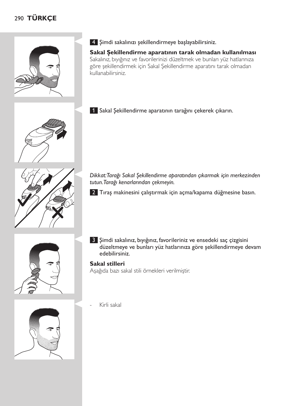 Philips SHAVER Series 7000 SensoTouch afeitadora eléctrica en húmedo y seco User Manual | Page 290 / 304