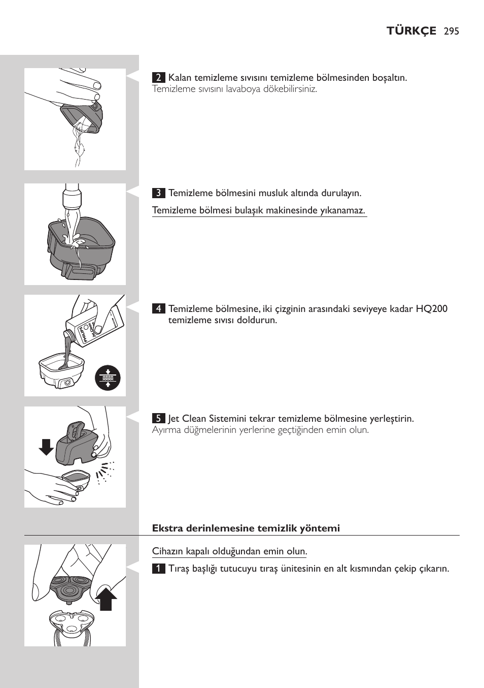 Philips SHAVER Series 7000 SensoTouch afeitadora eléctrica en húmedo y seco User Manual | Page 295 / 304