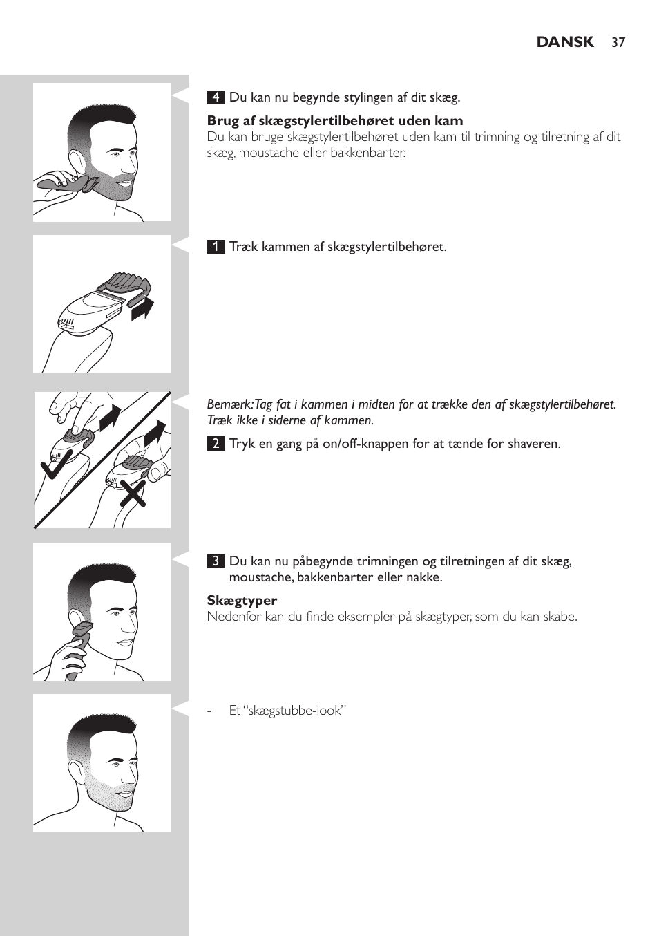 Philips SHAVER Series 7000 SensoTouch afeitadora eléctrica en húmedo y seco User Manual | Page 37 / 304