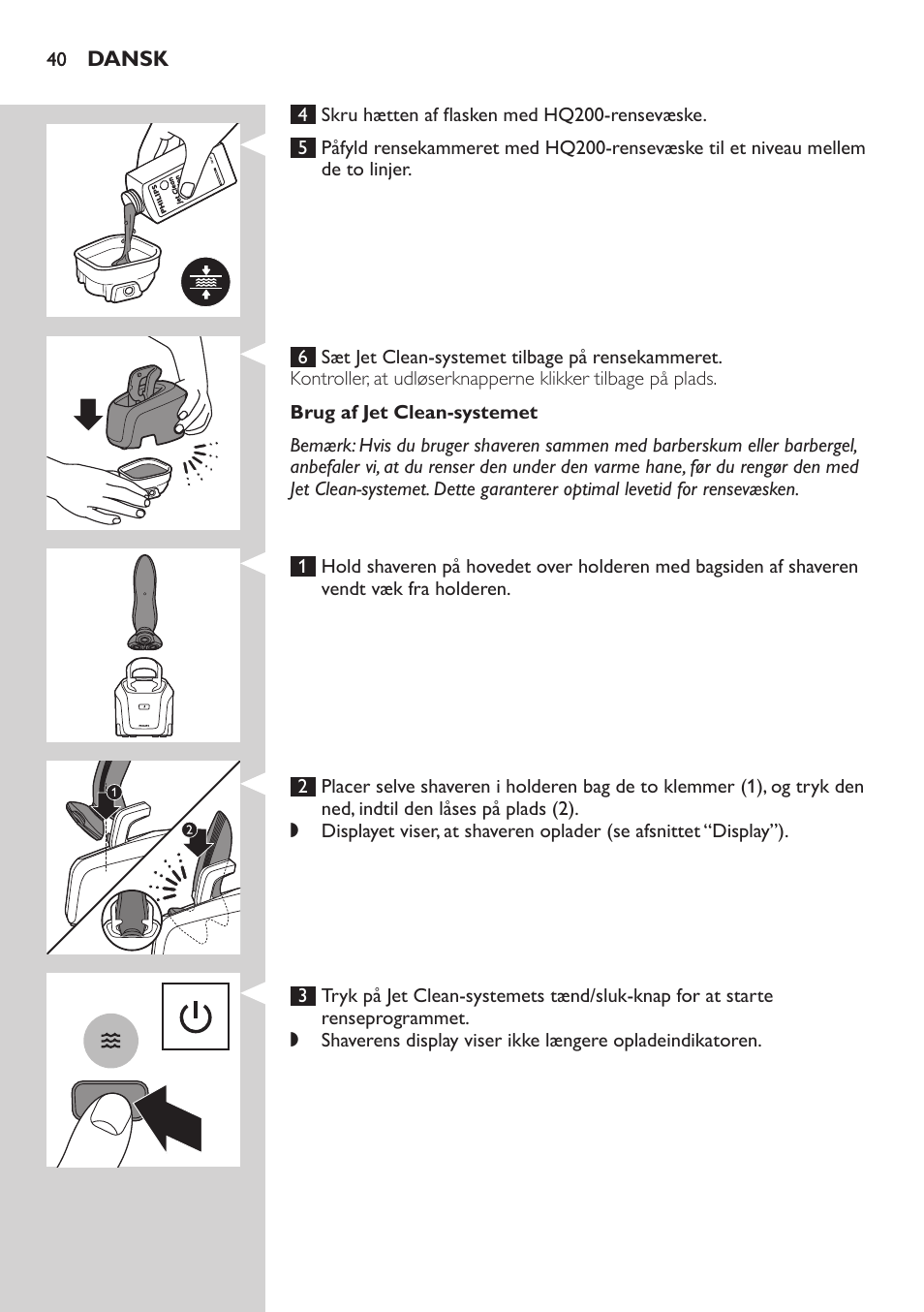 Philips SHAVER Series 7000 SensoTouch afeitadora eléctrica en húmedo y seco User Manual | Page 40 / 304