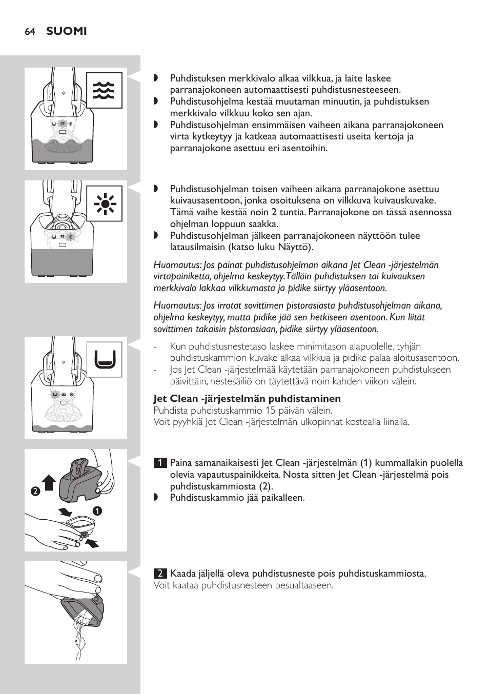 Philips SHAVER Series 7000 SensoTouch afeitadora eléctrica en húmedo y seco User Manual | Page 64 / 304