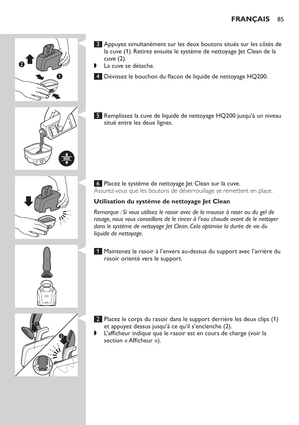 Philips SHAVER Series 7000 SensoTouch afeitadora eléctrica en húmedo y seco User Manual | Page 85 / 304