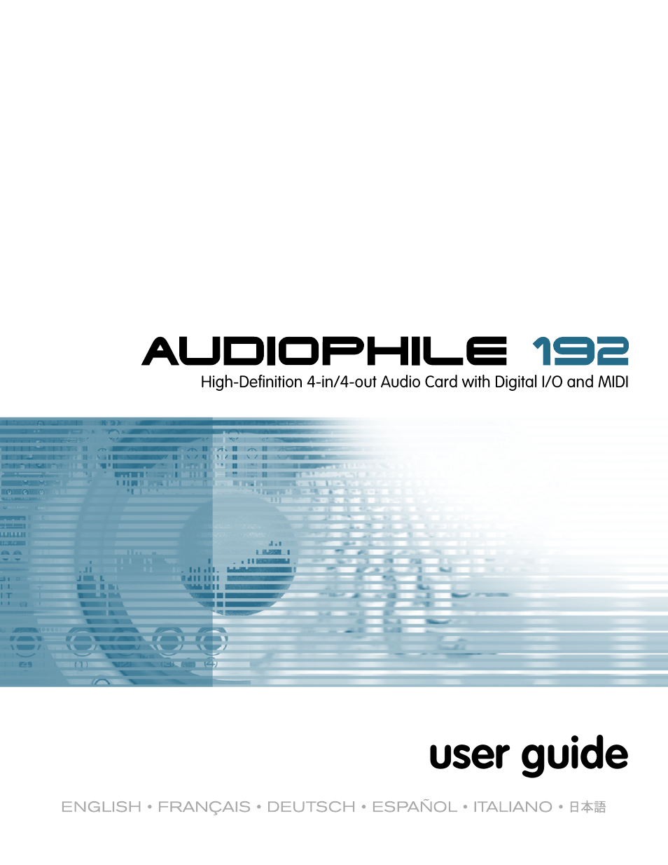 Audiophile Systems 192 User Manual | 88 pages