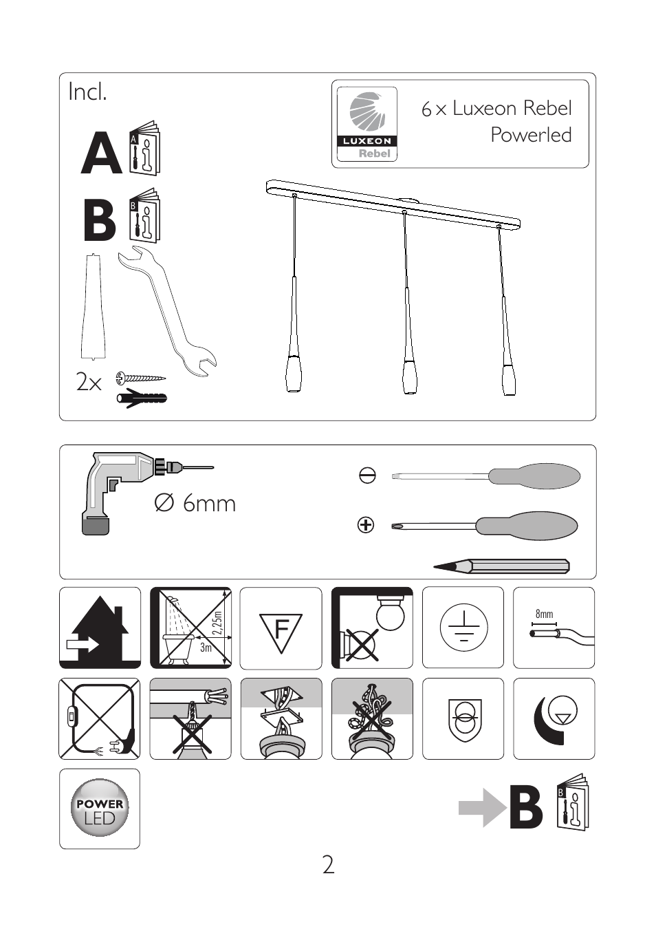 A i b i | Philips InStyle Colgante User Manual | Page 2 / 8