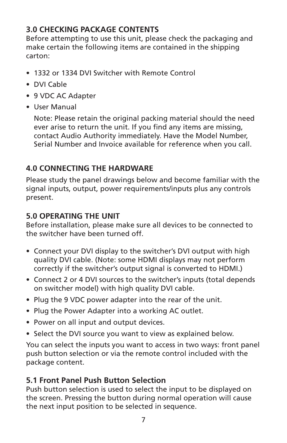 Audio Authority 1332 User Manual | Page 7 / 12