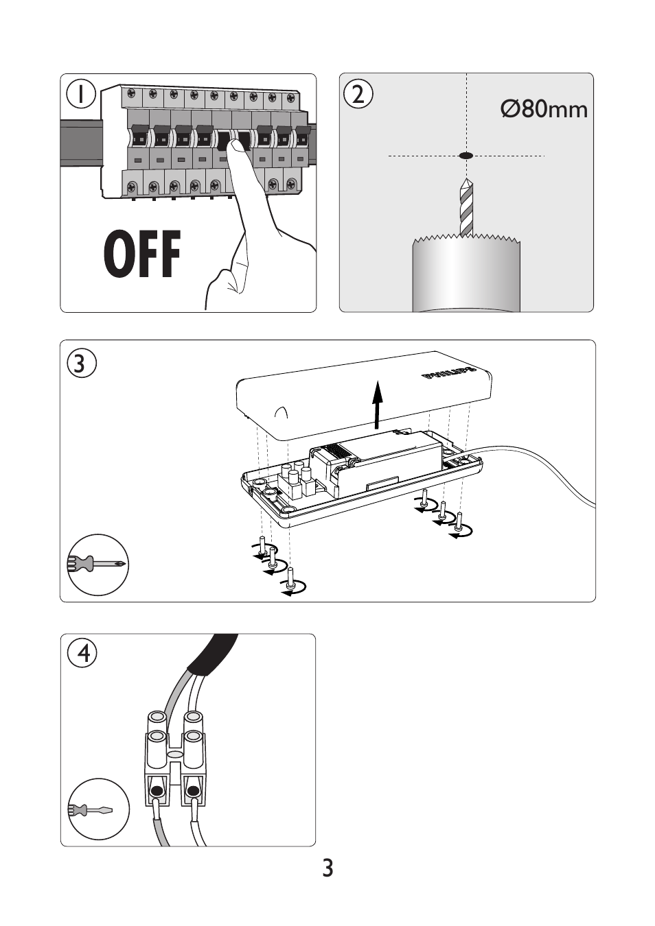 Philips myBathroom Foco empotrable User Manual | Page 3 / 8