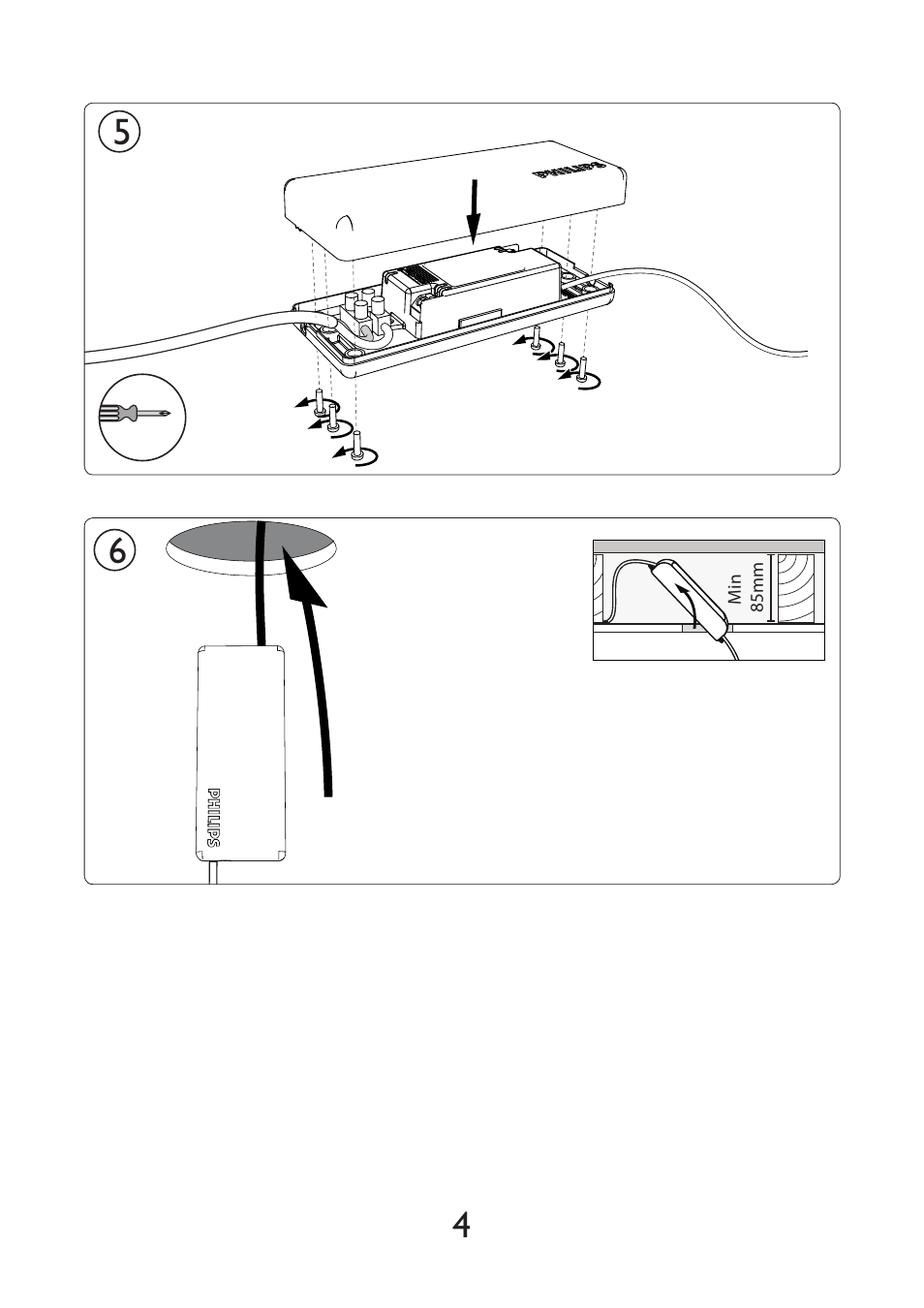 Philips myBathroom Foco empotrable User Manual | Page 4 / 8