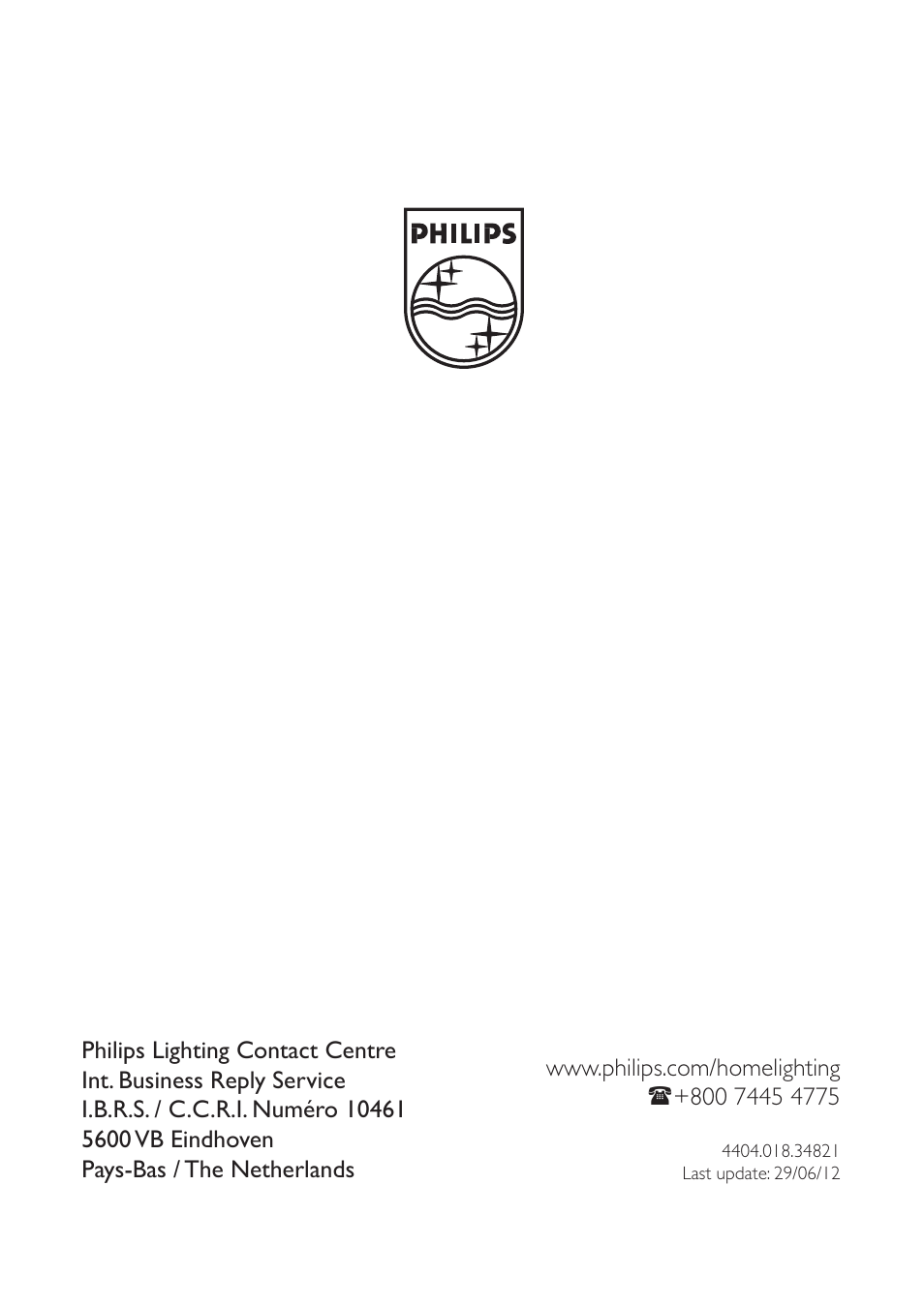 Philips myBathroom Foco empotrable User Manual | Page 8 / 8