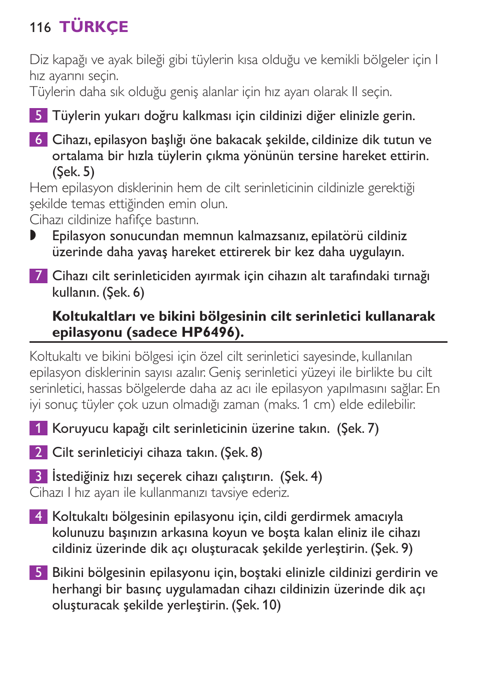 Philips Satinelle Ice Depiladora User Manual | Page 116 / 128