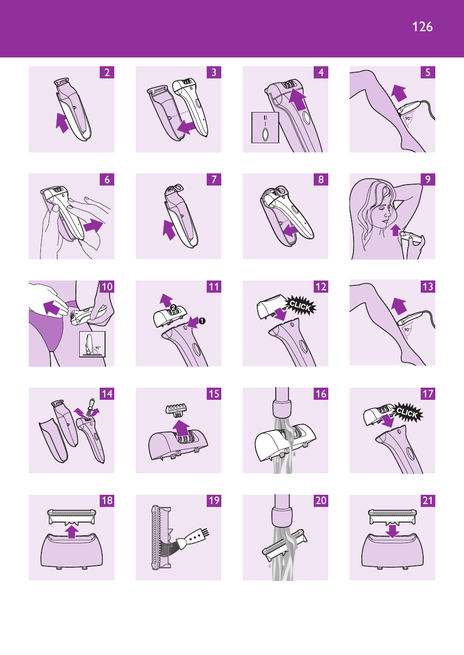 Philips Satinelle Ice Depiladora User Manual | Page 126 / 128