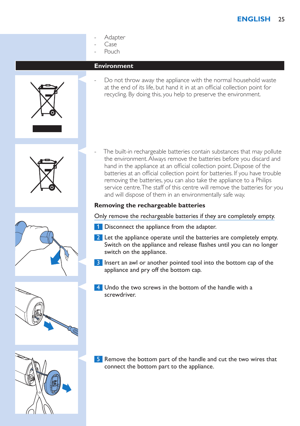 Philips Lumea Precision Plus Sistema de eliminación de vello IPL User Manual | Page 25 / 90