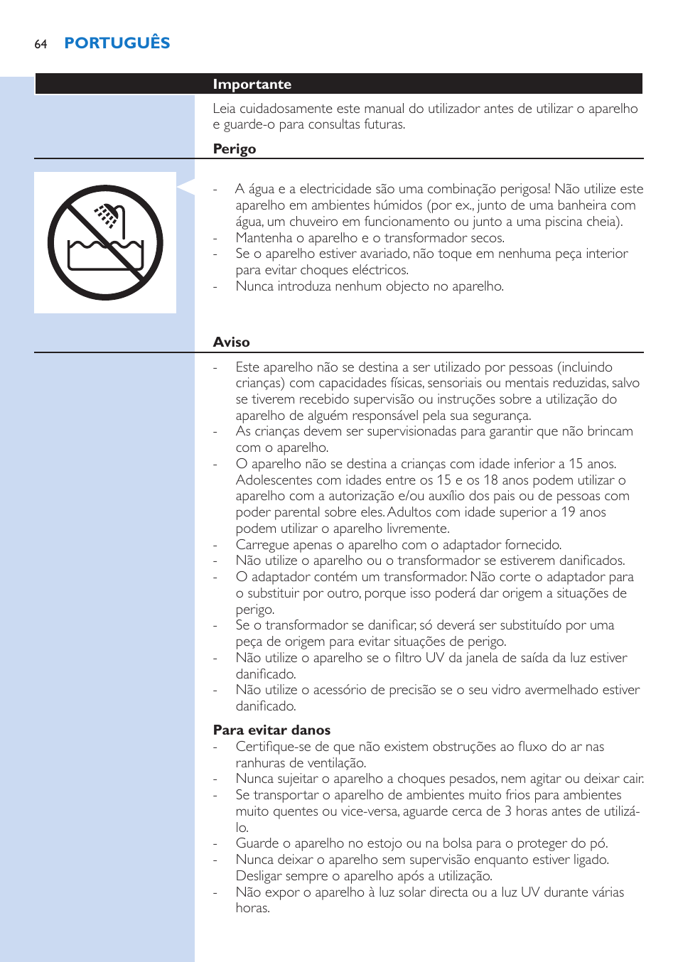 Philips Lumea Precision Plus Sistema de eliminación de vello IPL User Manual | Page 64 / 90