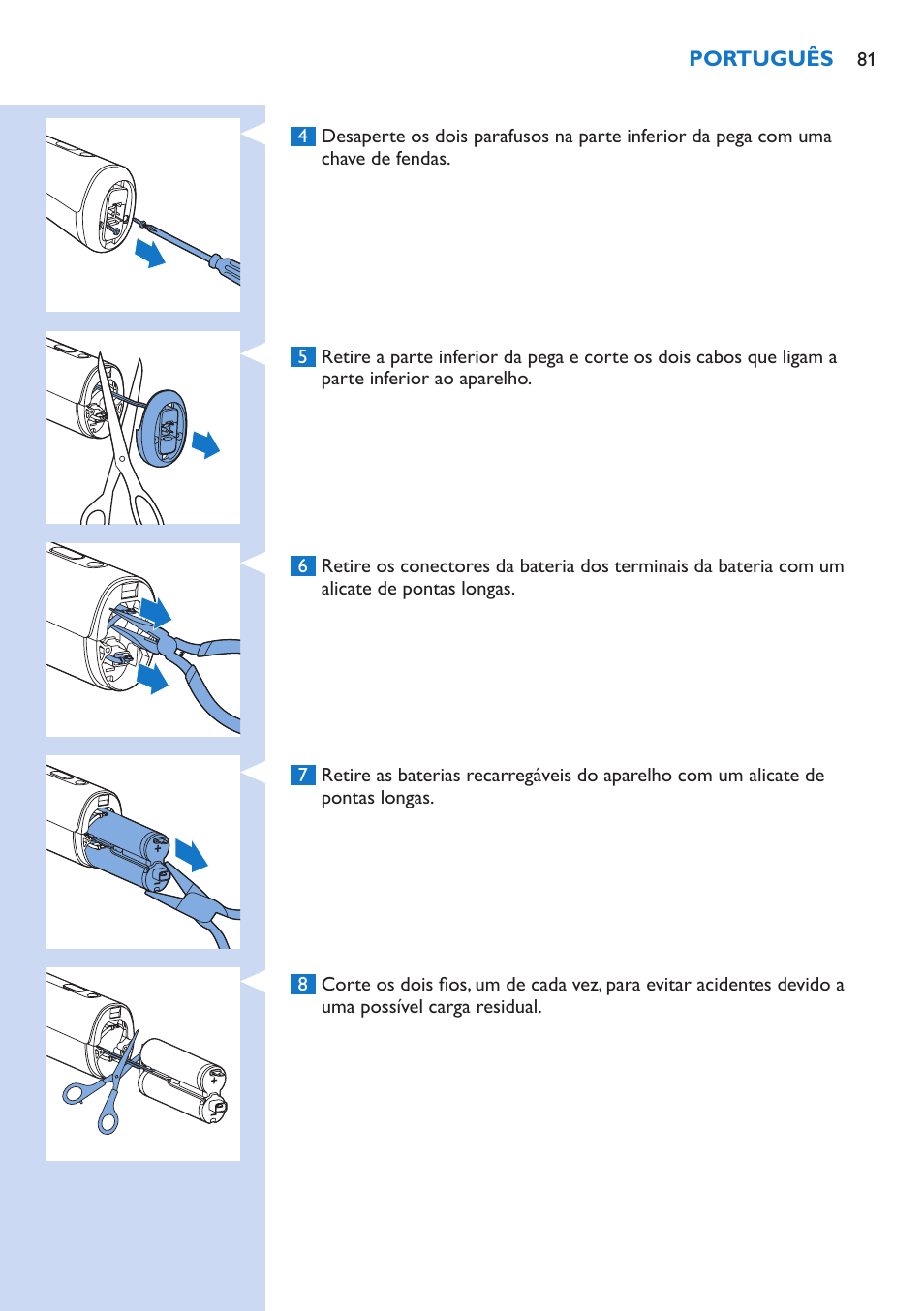 Philips Lumea Precision Plus Sistema de eliminación de vello IPL User Manual | Page 81 / 90