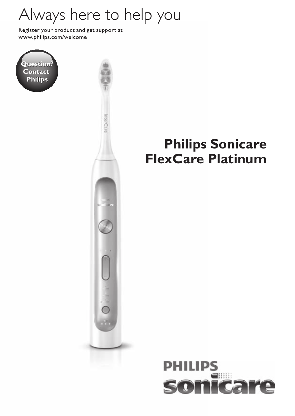 Philips Sonicare FlexCare Platinum Cepillo dental recargable User Manual | 64 pages