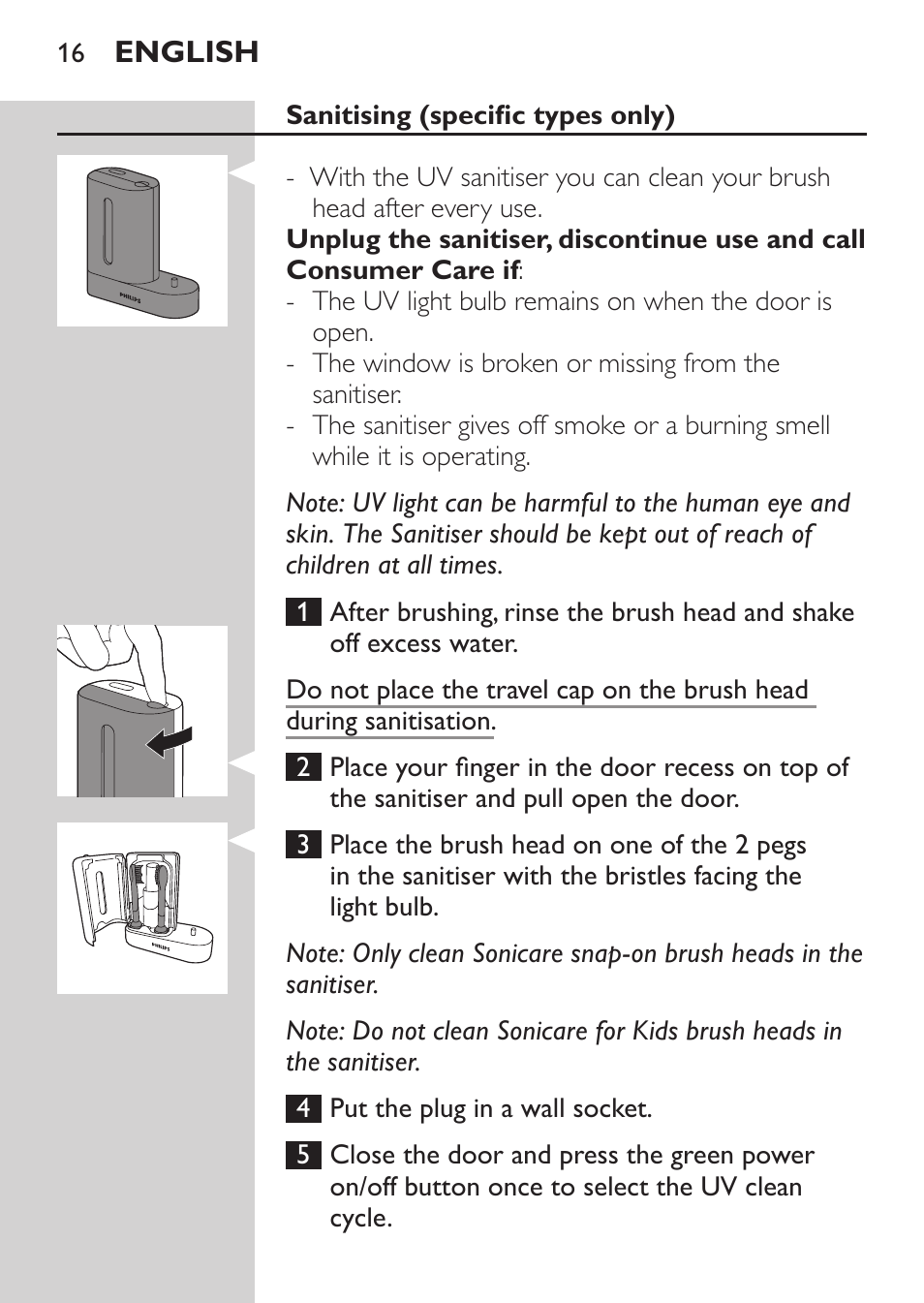 Philips Sonicare FlexCare Platinum Cepillo dental recargable User Manual | Page 16 / 64