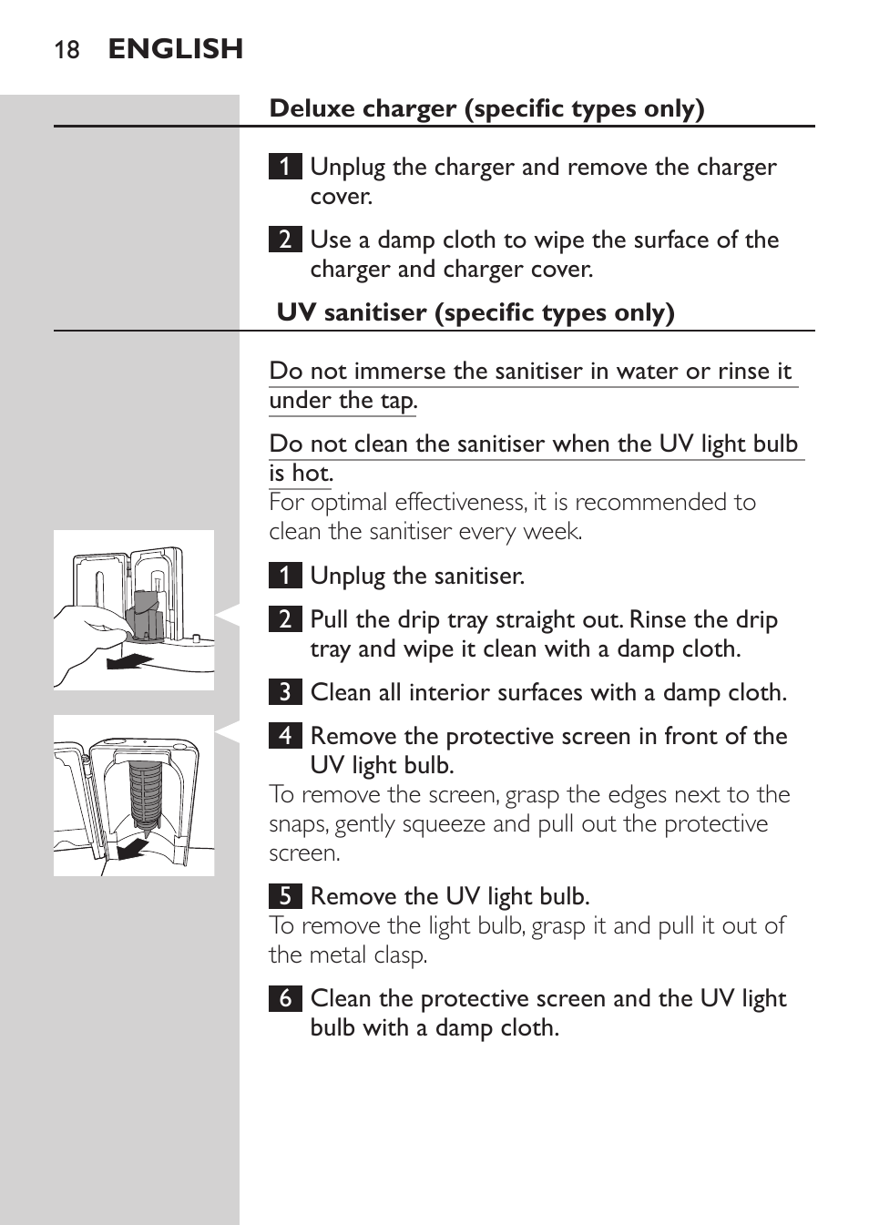 Philips Sonicare FlexCare Platinum Cepillo dental recargable User Manual | Page 18 / 64