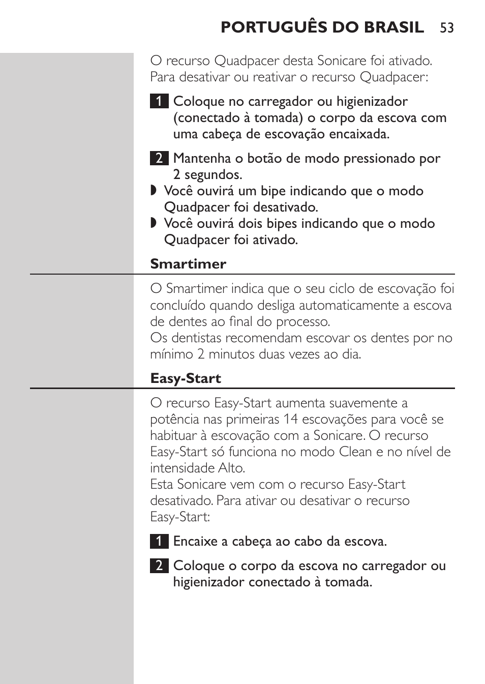 Philips Sonicare FlexCare Platinum Cepillo dental recargable User Manual | Page 53 / 64