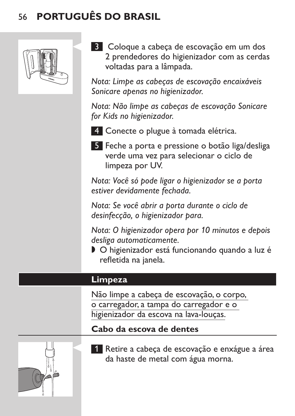 Philips Sonicare FlexCare Platinum Cepillo dental recargable User Manual | Page 56 / 64