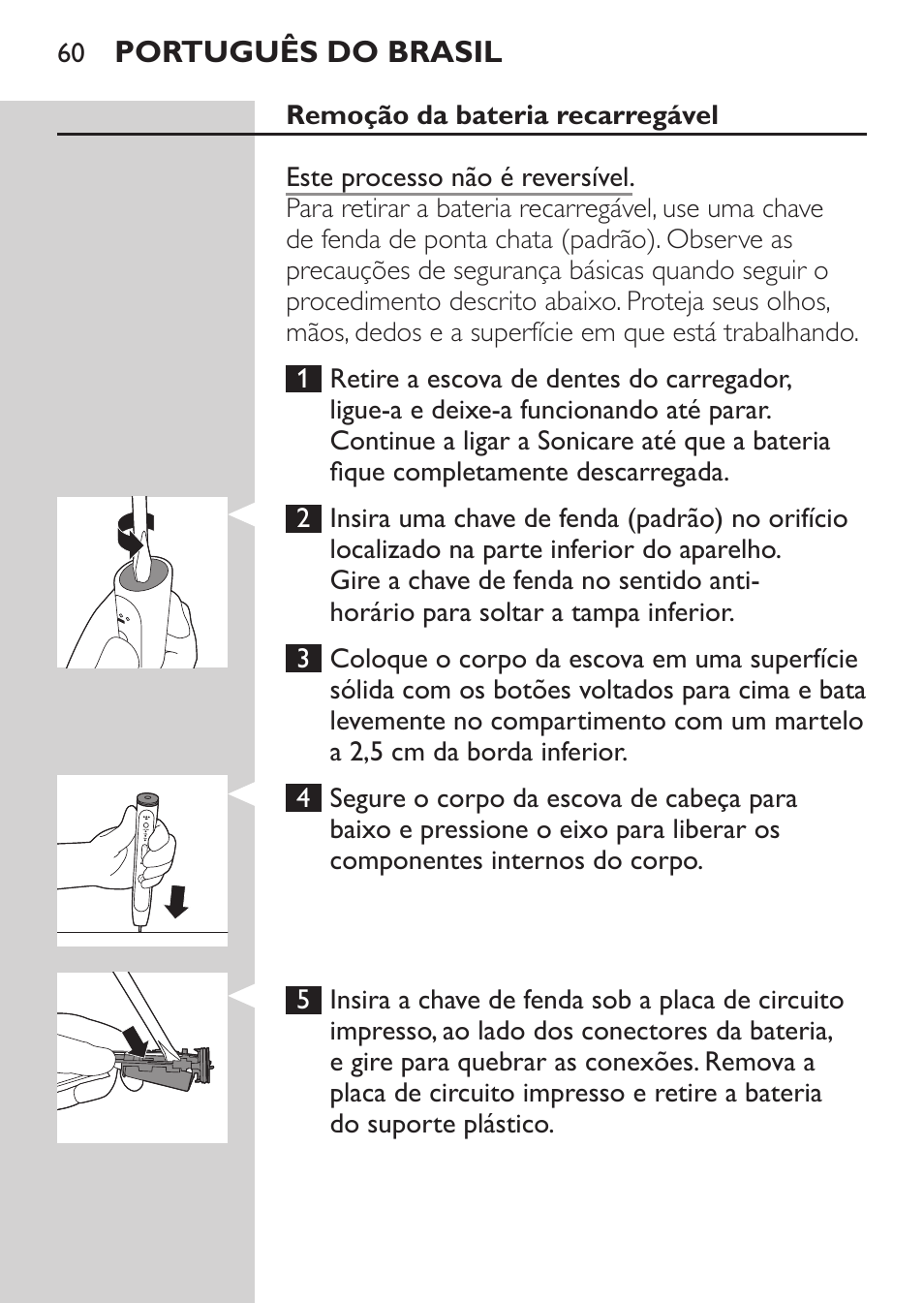 Philips Sonicare FlexCare Platinum Cepillo dental recargable User Manual | Page 60 / 64