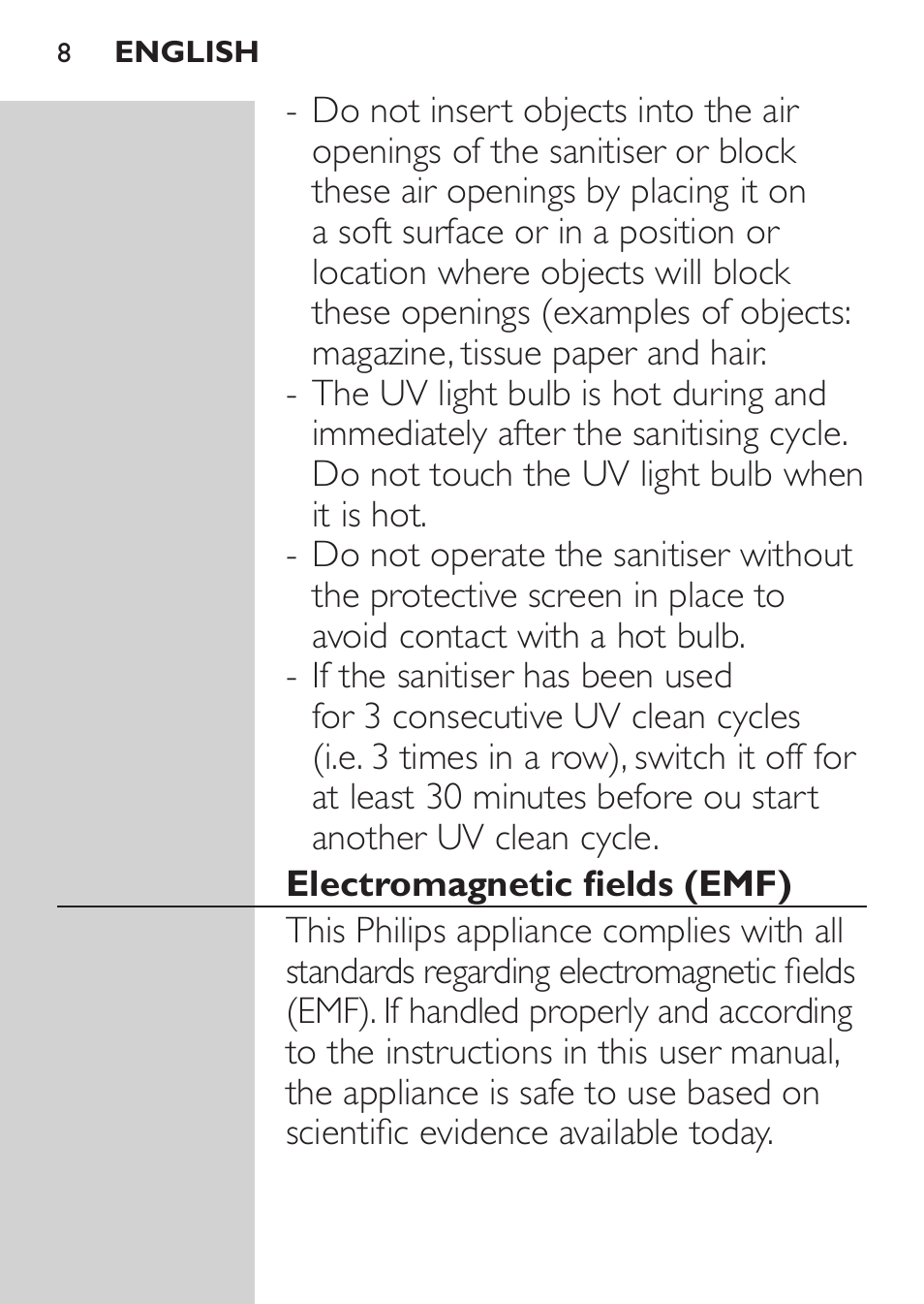 Philips Sonicare FlexCare Platinum Cepillo dental recargable User Manual | Page 8 / 64