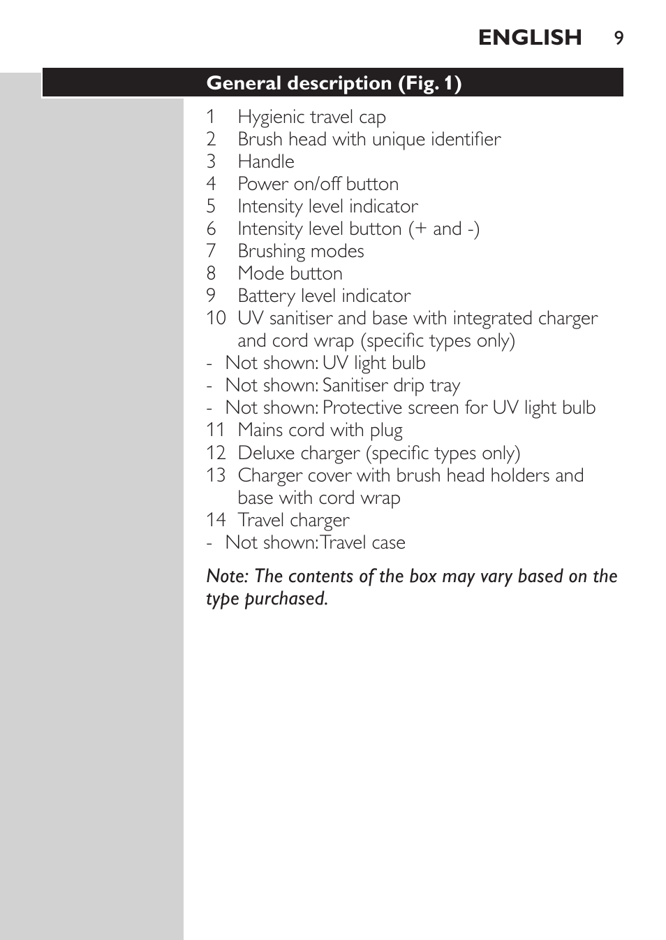 Philips Sonicare FlexCare Platinum Cepillo dental recargable User Manual | Page 9 / 64