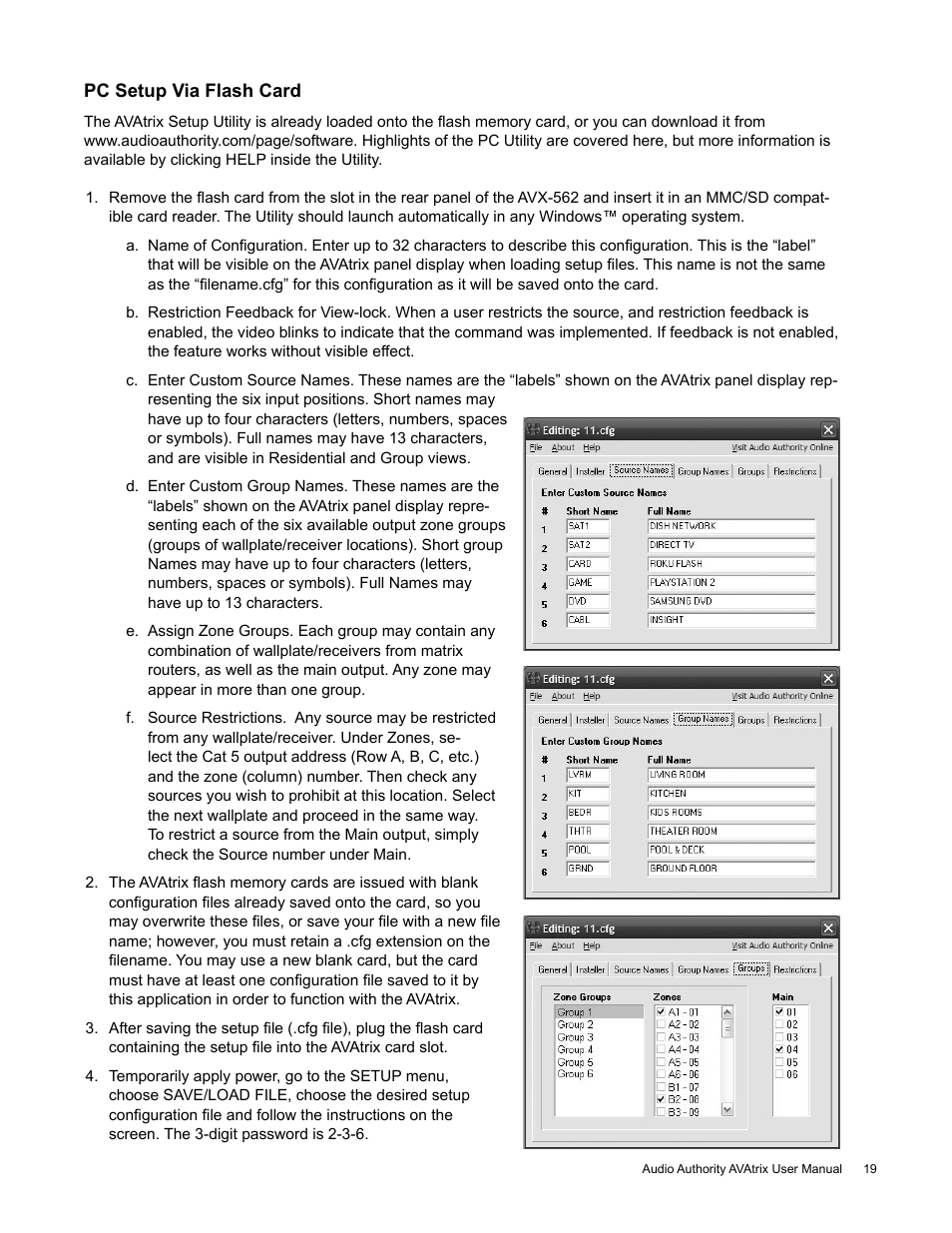 Audio Authority High Definition Cat 5 Matrix AVX-562 User Manual | Page 19 / 28