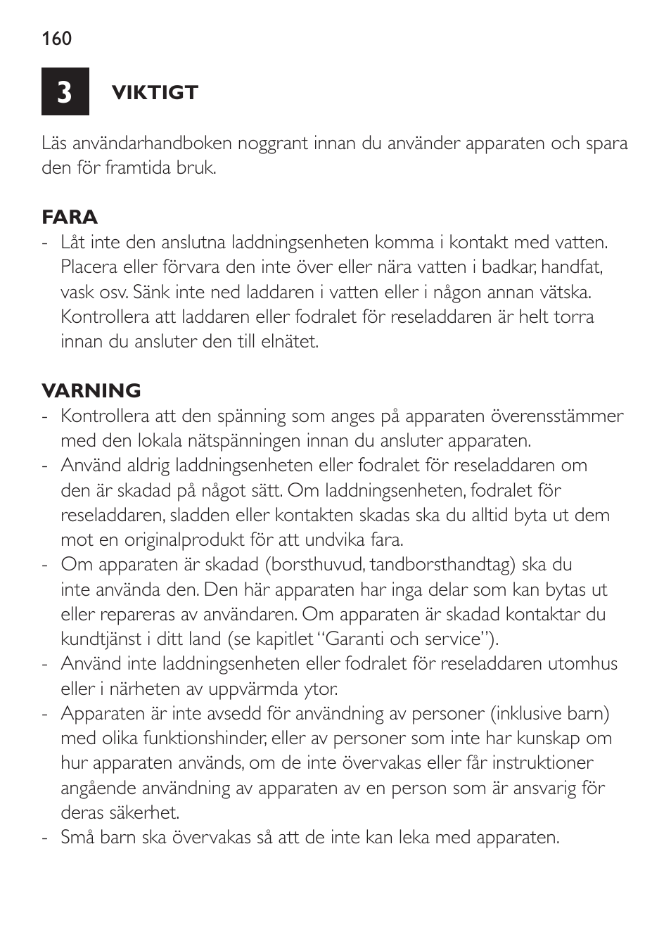 Philips Sonicare DiamondClean Cepillo dental sónico recargable User Manual | Page 160 / 188