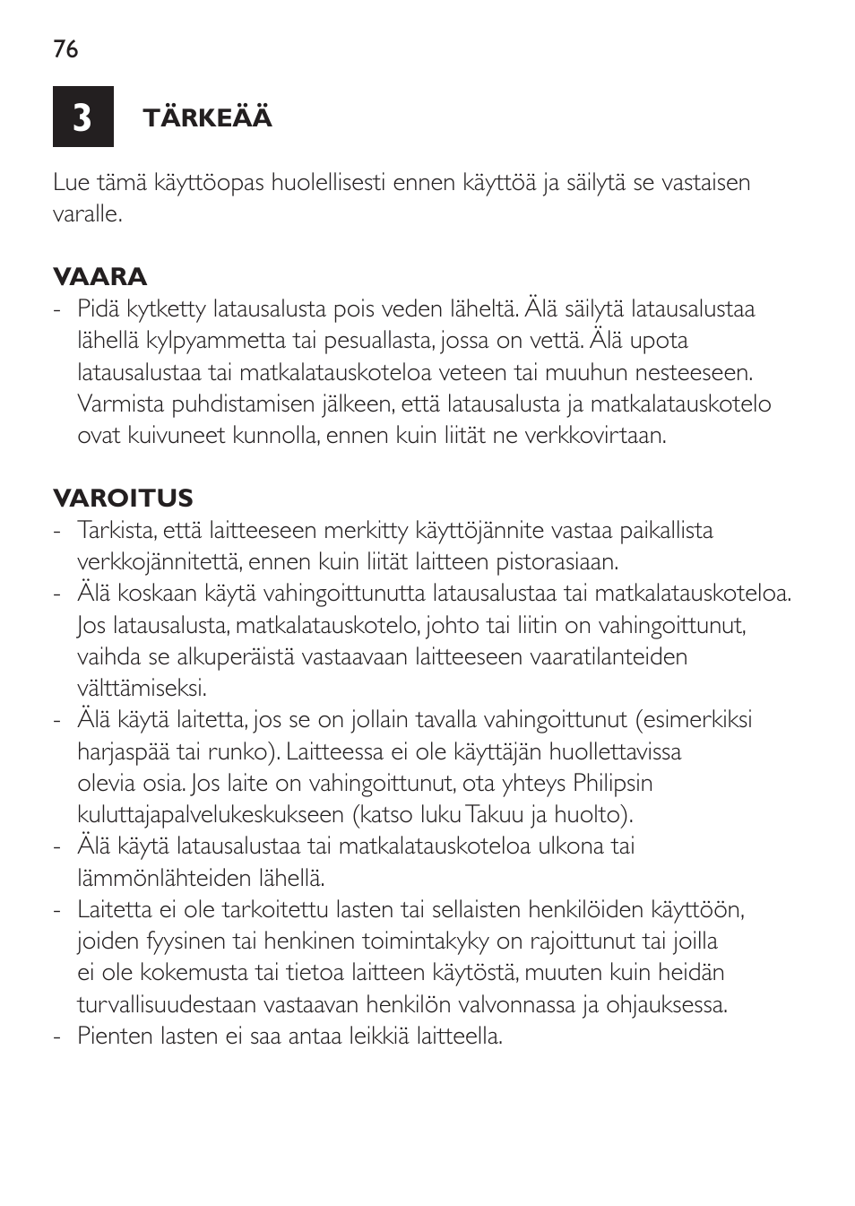 Philips Sonicare DiamondClean Cepillo dental sónico recargable User Manual | Page 76 / 188