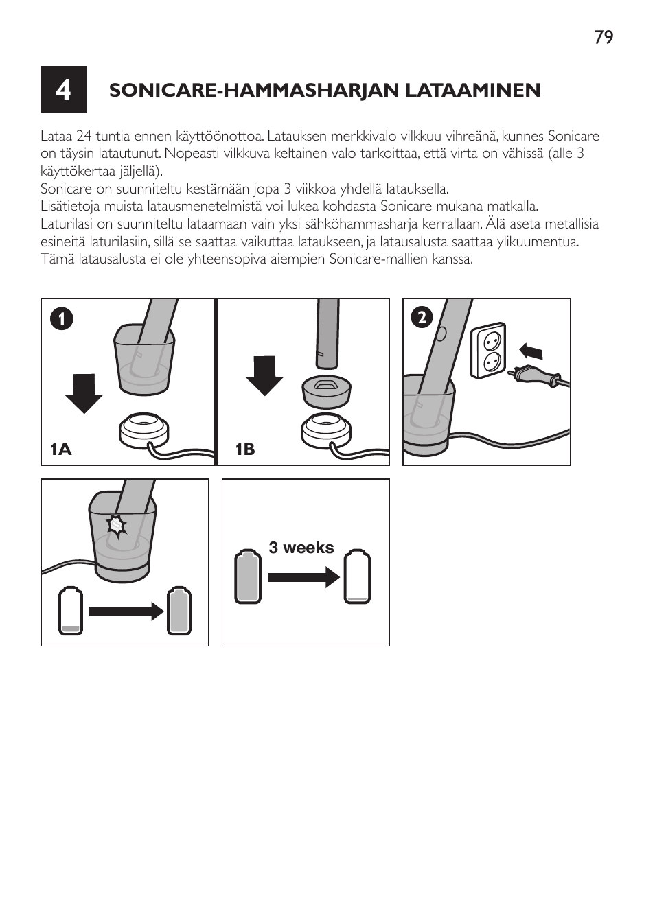 Philips Sonicare DiamondClean Cepillo dental sónico recargable User Manual | Page 79 / 188