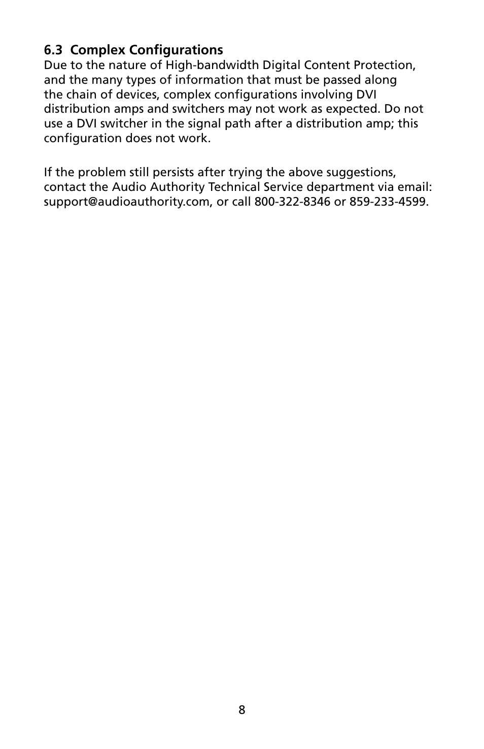 Audio Authority 1311 User Manual | Page 8 / 12